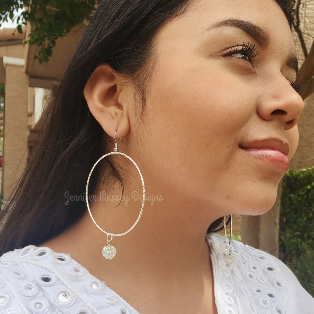 Silver Hoop Earrings